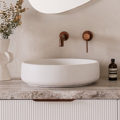 Jean Above Counter Concrete Basin | Sea Salt - ADP | Tile Supplier Sydney