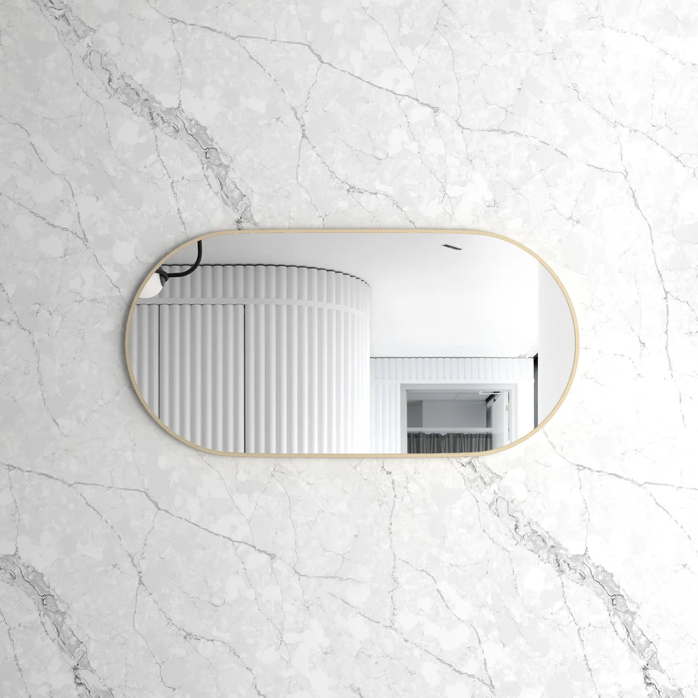 Noosa Framed Mirror | Gold - Otti | Tile Supplier Sydney