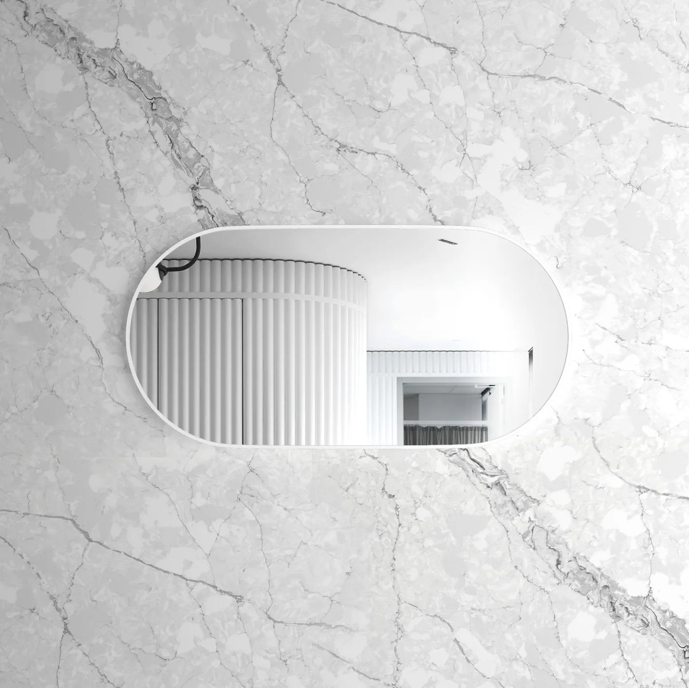 Noosa Framed Mirror | White - Otti | Tile Supplier Sydney