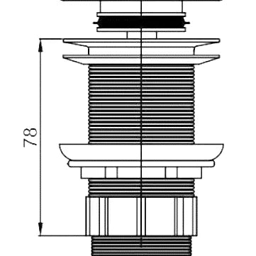 Pop Up Waste Non-overflow | Black - Otti | Tile Supplier Sydney