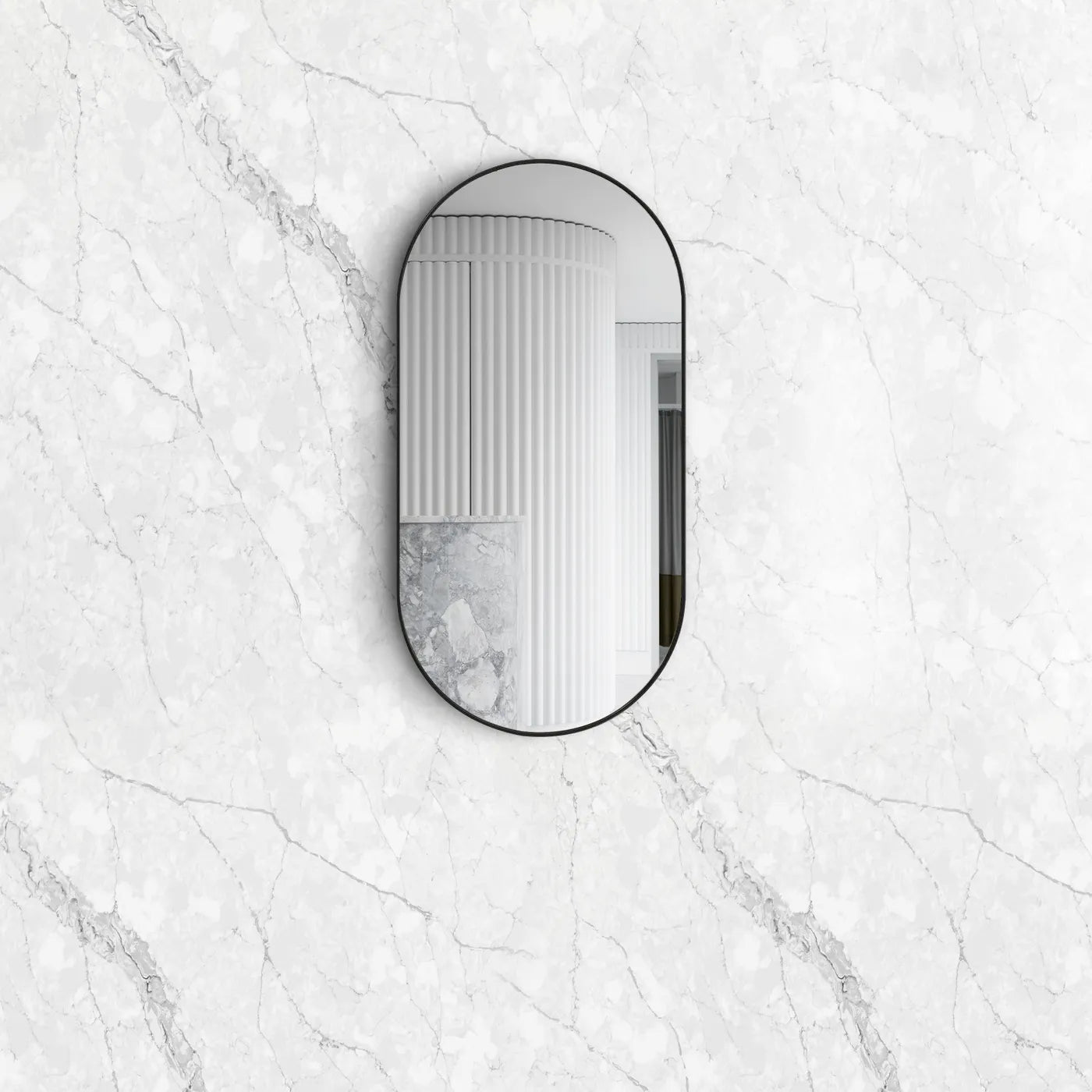 Noosa Framed Mirror | Black - Otti | Tile Supplier Sydney