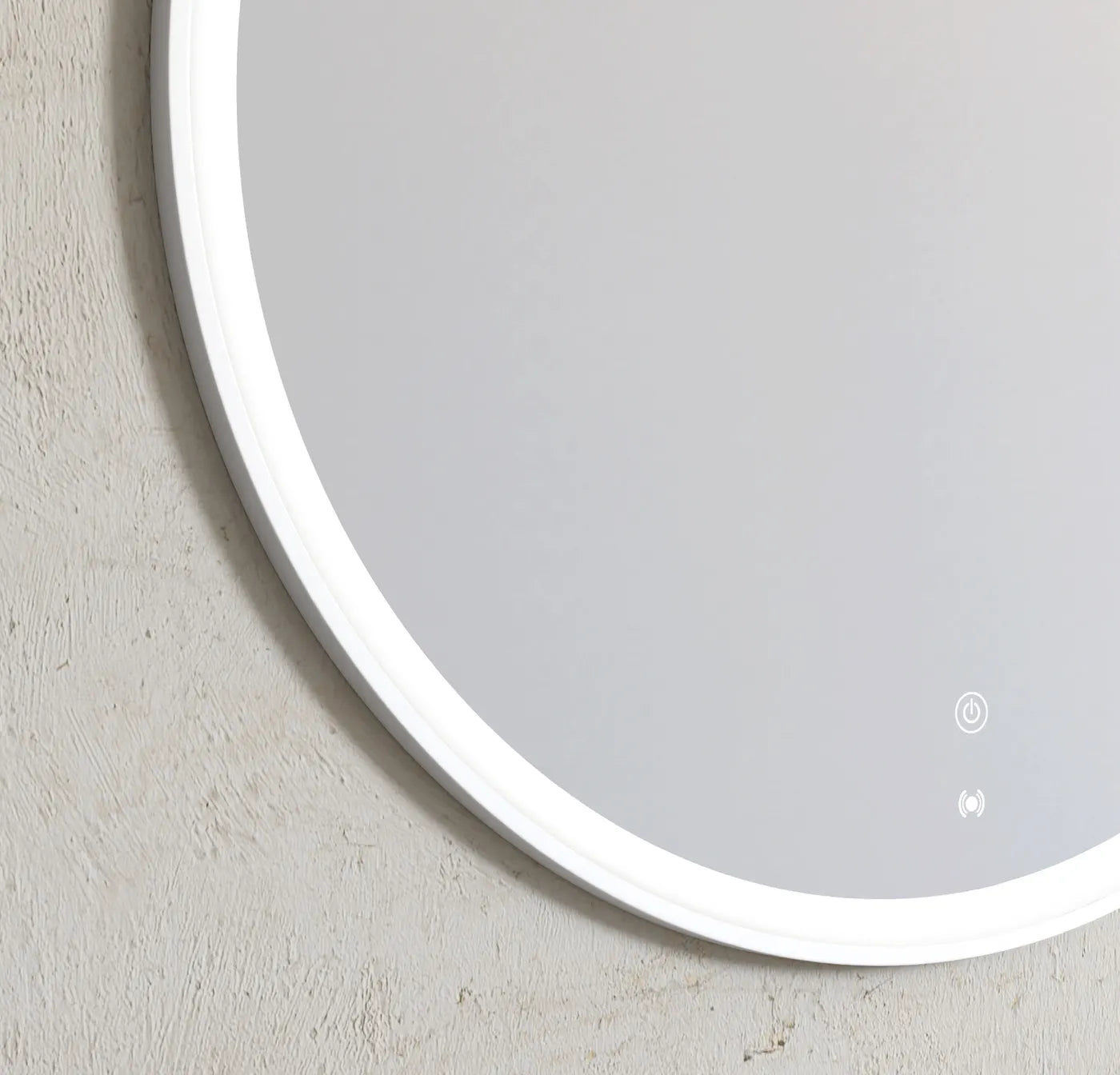 Bondi LED Mirror | White Metal Frame - Otti | Tile Supplier Sydney