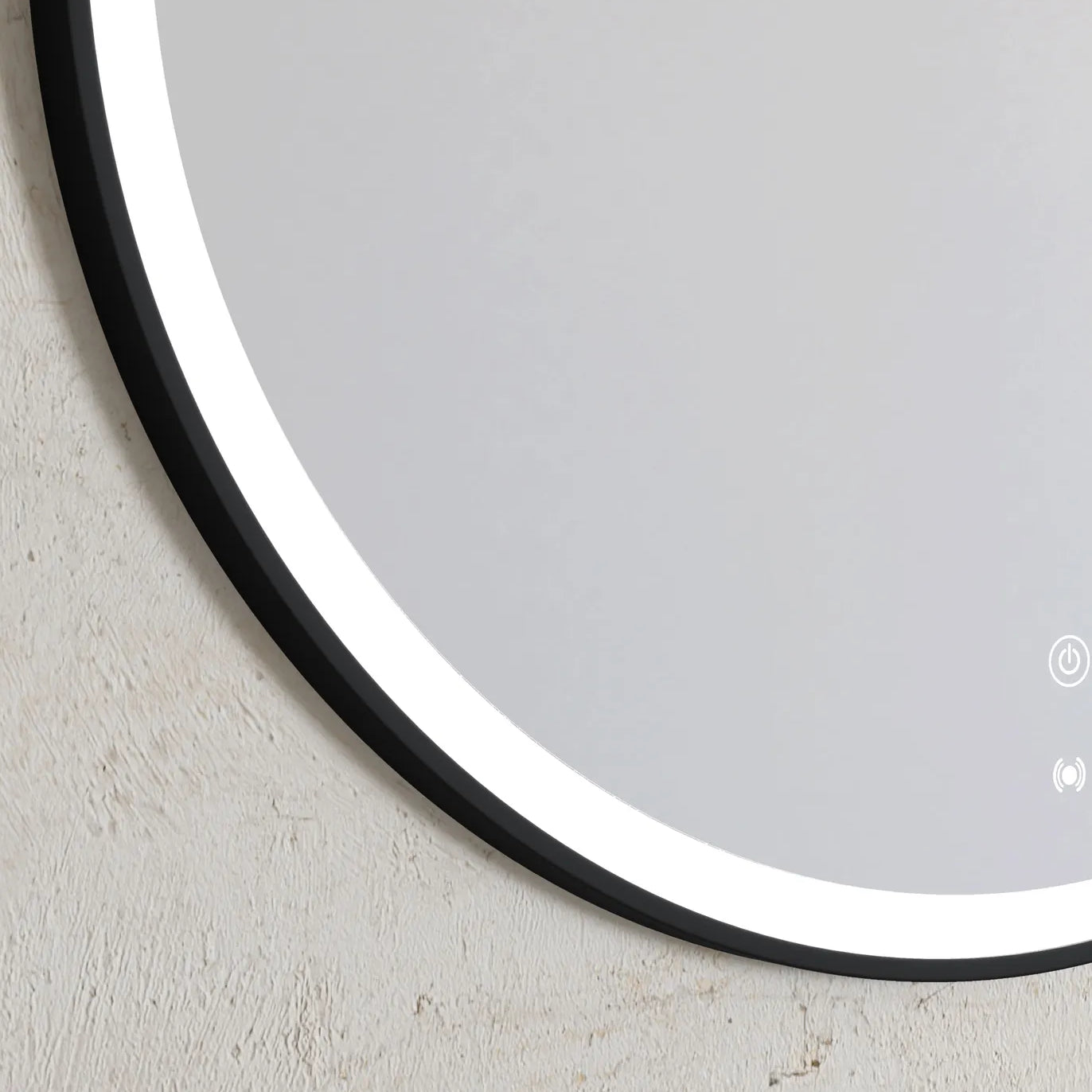 Bondi LED Mirror | Black Metal Frame - Otti | Tile Supplier Sydney