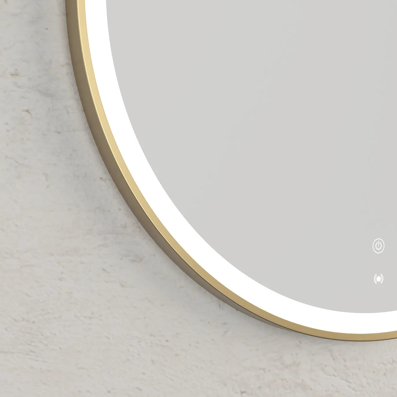 Bondi LED Mirror | Gold Metal Frame - Otti | Tile Supplier Sydney