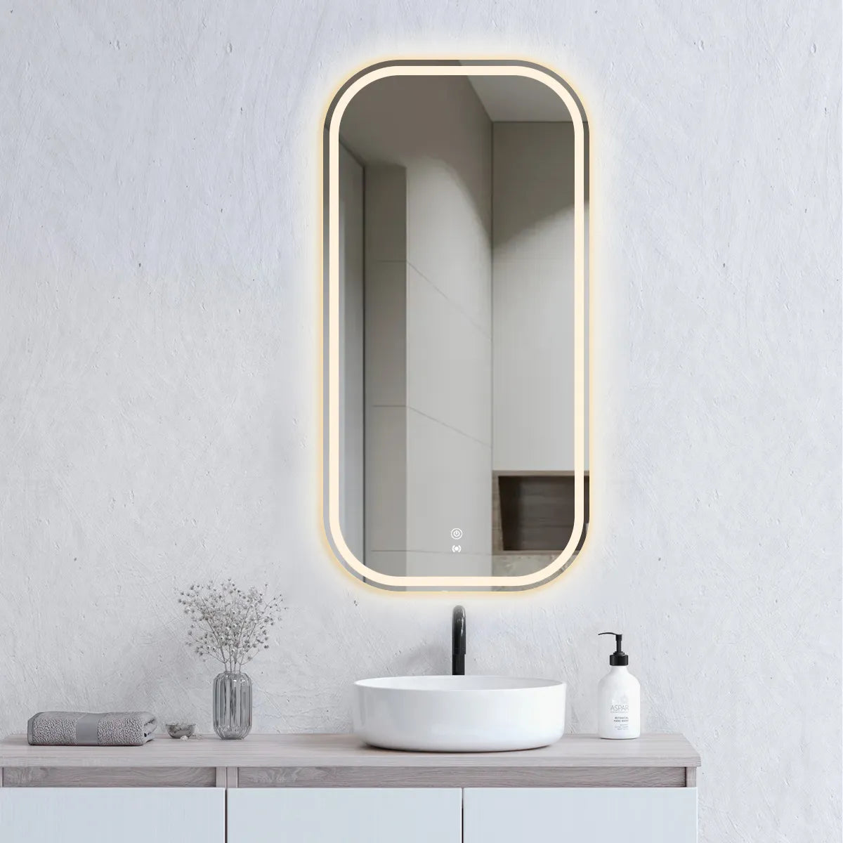 Newport LED Mirror Soft Square | Frameless - Otti | Tile Supplier Sydney