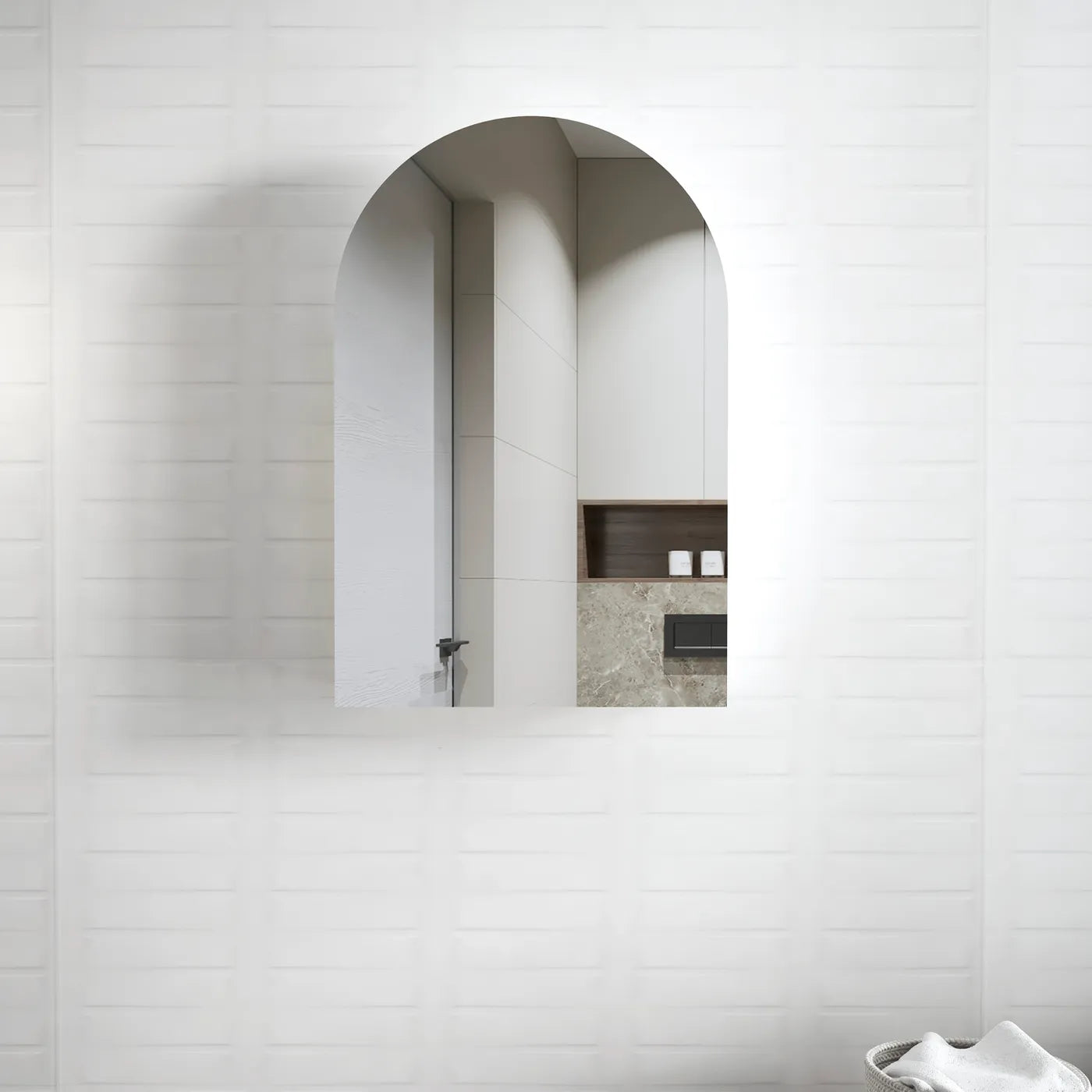 Archie Shaving Cabinet | White - Otti | Tile Supplier Sydney