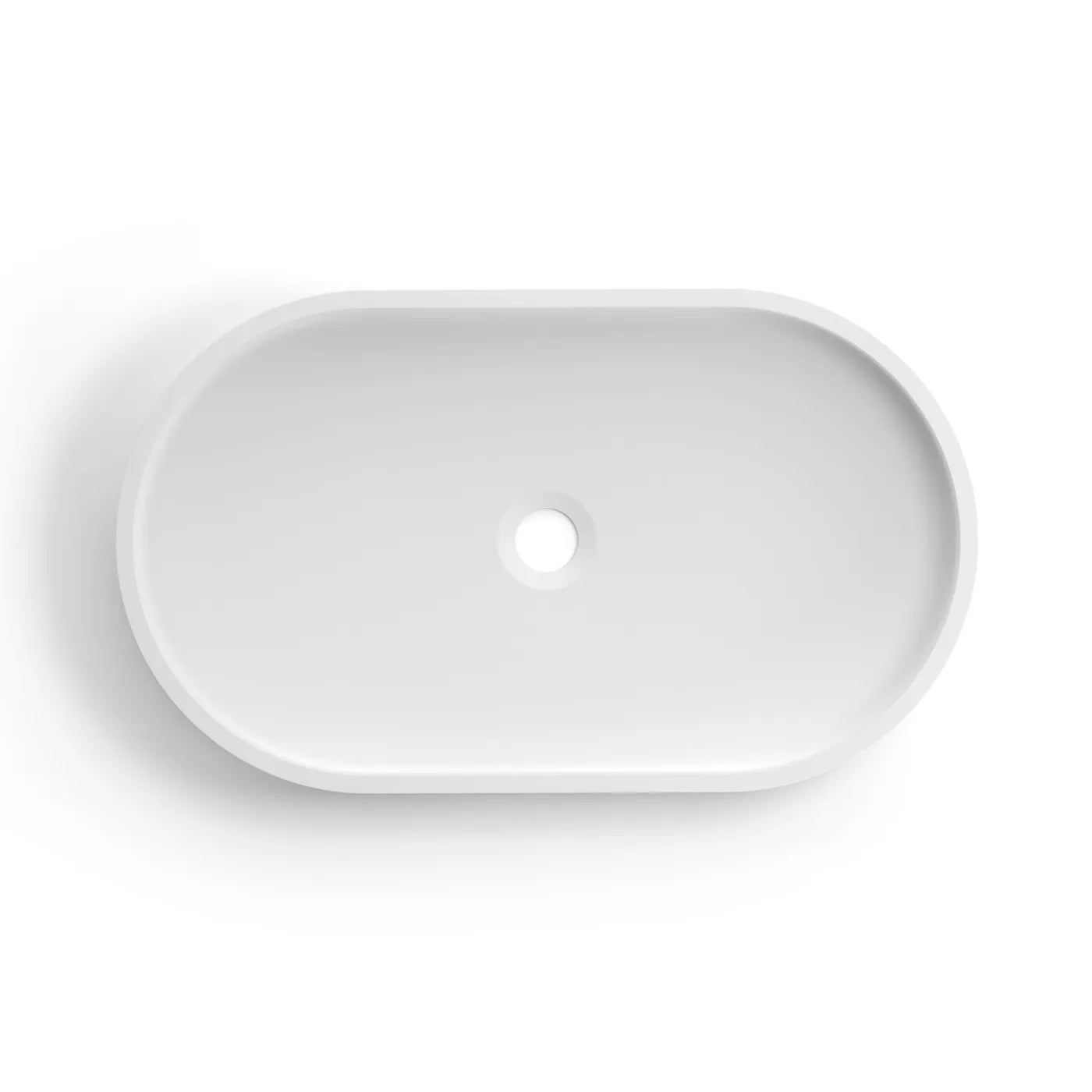 Hudson Above Counter Concrete Basin | White - Otti | Tile Supplier Sydney