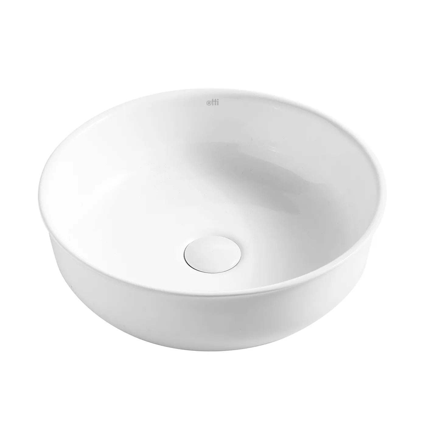 Bronte Above Counter Round Basin | Gloss White - Otti | Tile Supplier Sydney
