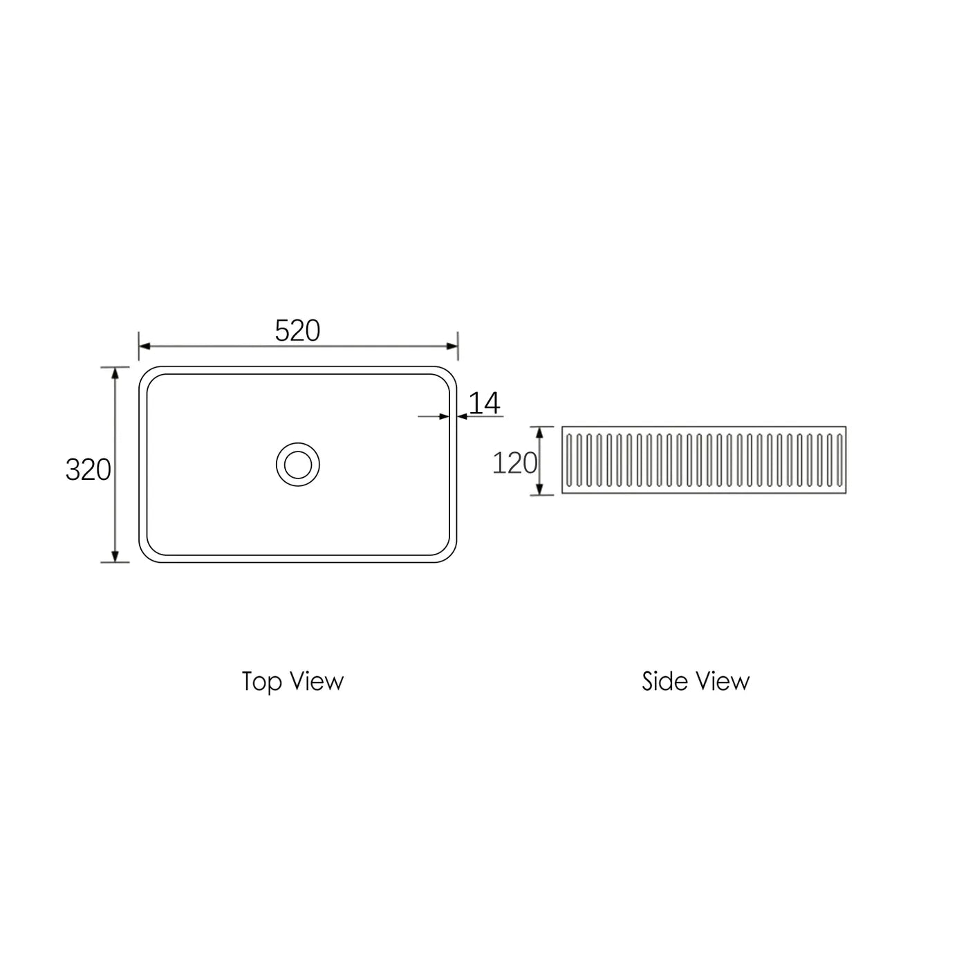 Hudson Above Counter Concrete Basin | White - Otti | Tile Supplier Sydney