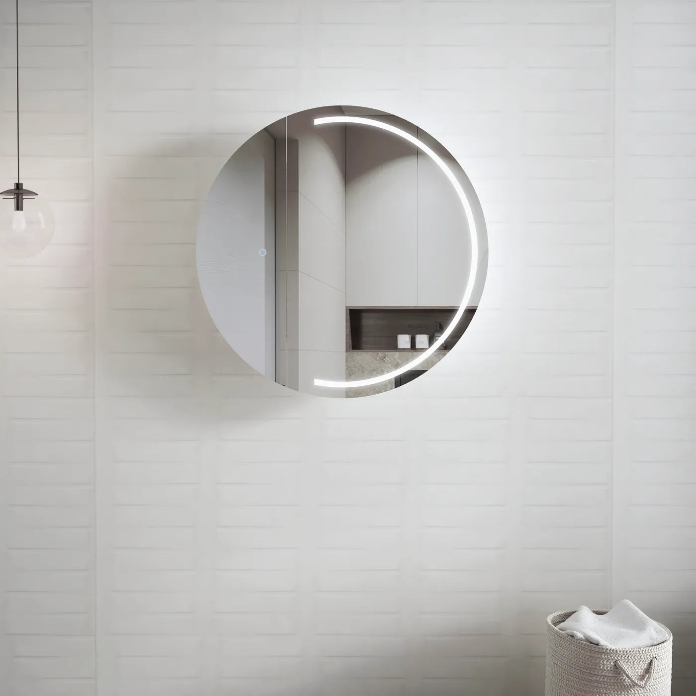 London LED Shaving Cabinet | White - Otti | Tile Supplier Sydney
