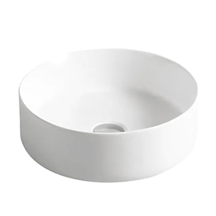 Artis 88 Above Counter Straight Edge Basin | Matte White - Otti | Tile Supplier Sydney