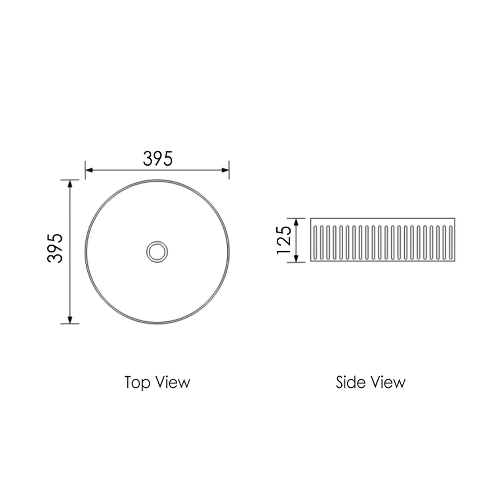 Oxford Above Counter Round Basin | Matte White - Otti | Tile Supplier Sydney