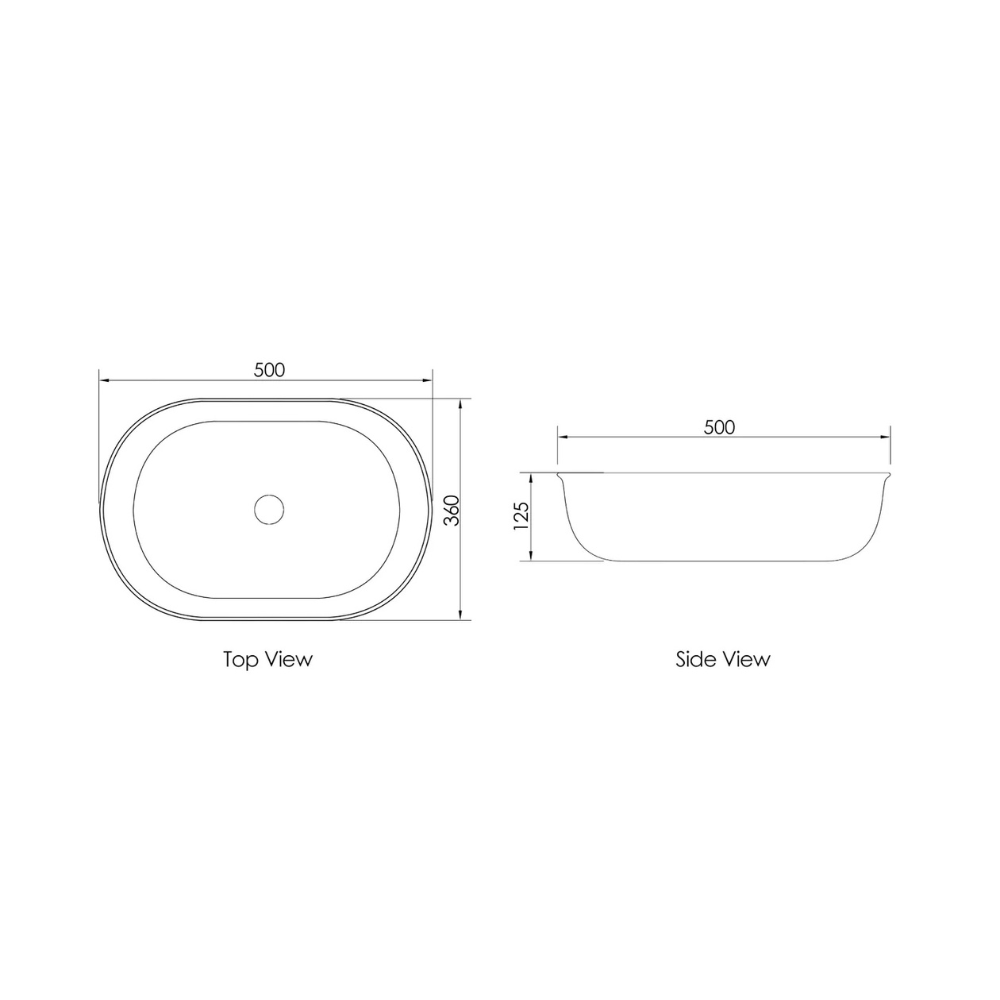 Bronte Above Counter Oval Basin | Matte White - Otti | Tile Supplier Sydney