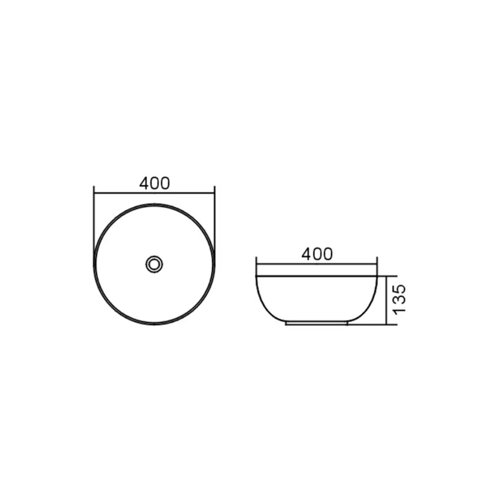Bondi Above Counter Basin | Matte Grey - Otti | Tile Supplier Sydney