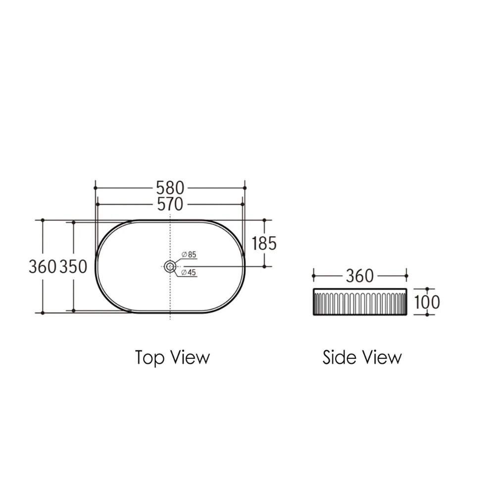 Kensington Above Counter Oval Basin | Matte Pink - Otti | Tile Supplier Sydney