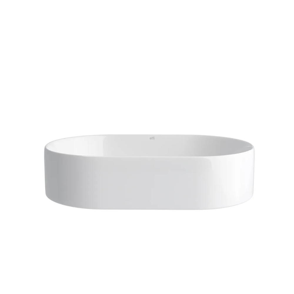 Quay Above Counter Oval Basin | Gloss White - Otti | Tile Supplier Sydney