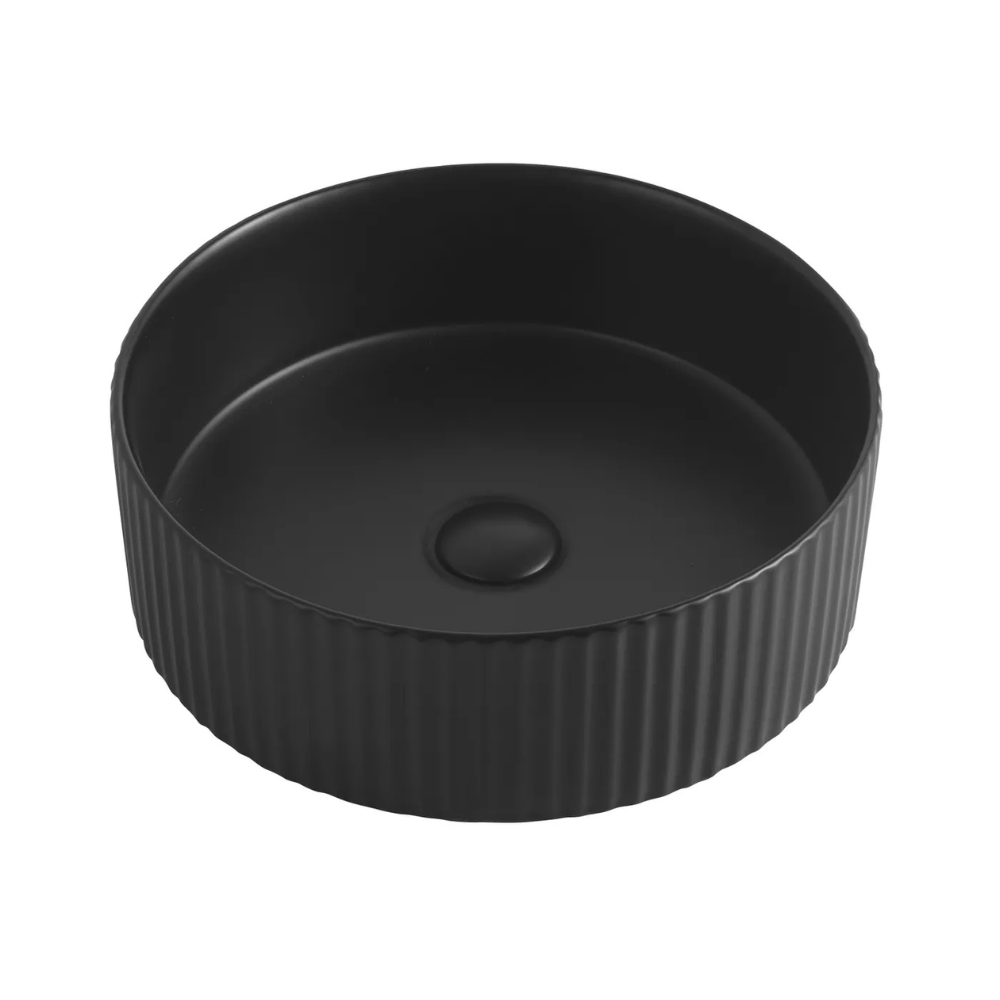 Marlo Above Counter Round Basin | Matte Black - Otti | Tile Supplier Sydney