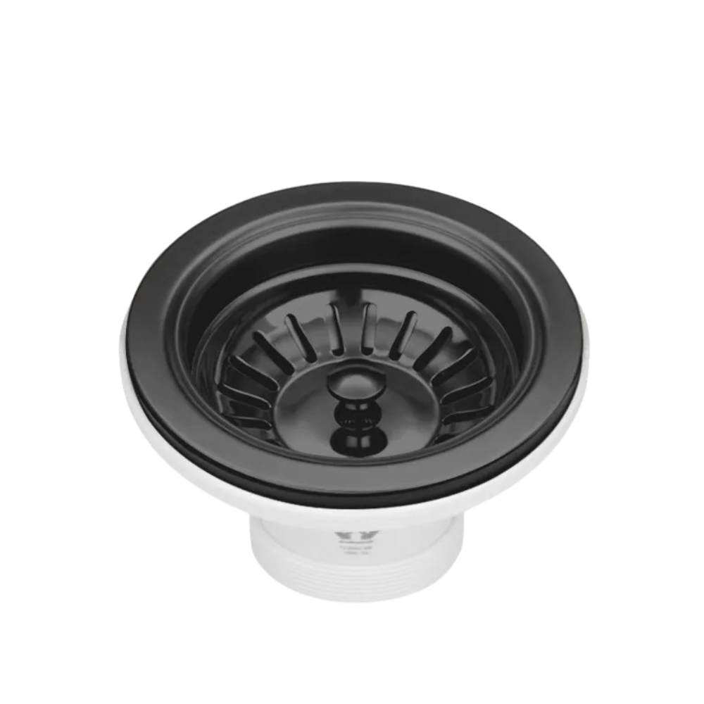 Kitchen Sink Basket Waste | Satin Gun Metal - Otti | Tile Supplier Sydney