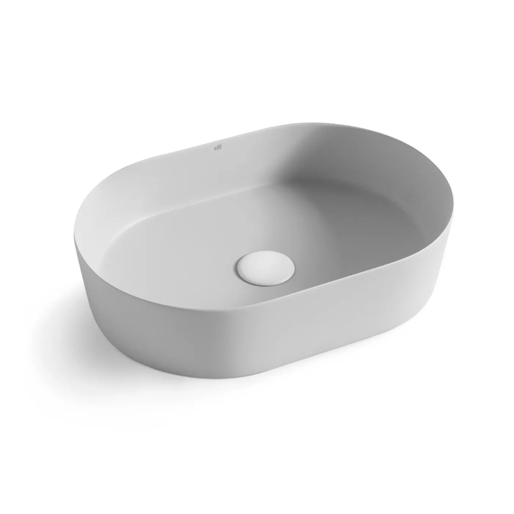 Quay Above Counter Oval Basin | Matte Grey - Otti | Tile Supplier Sydney