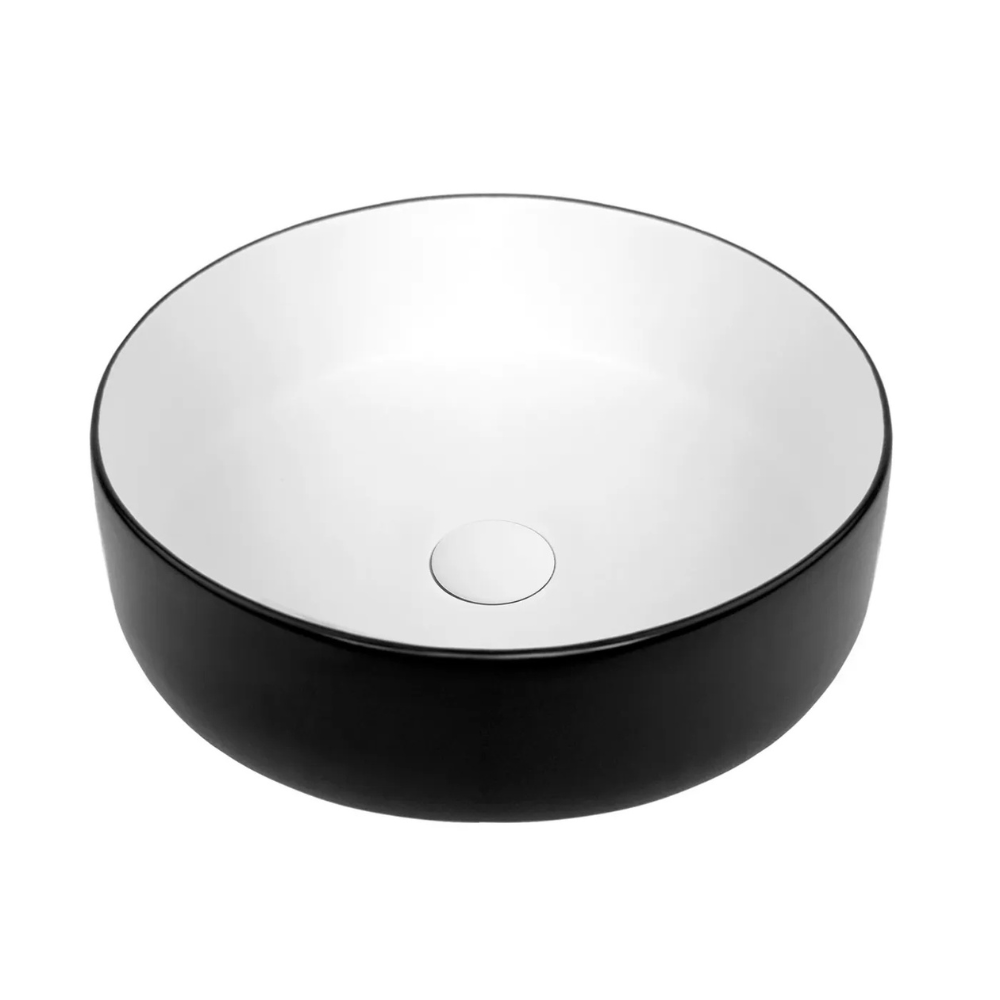 Artis 88 Above Counter Round Basin | Matte Black & Matte White - Otti | Tile Supplier Sydney