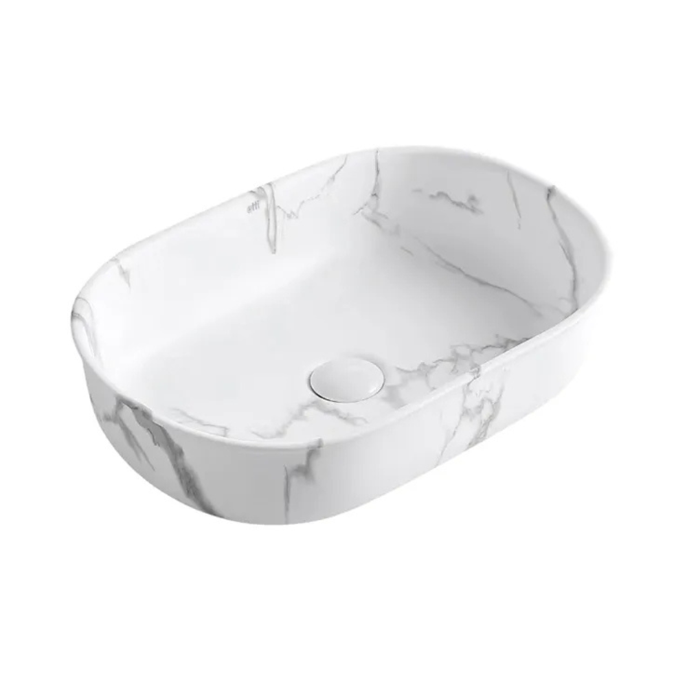 Bronte Above Counter Oval Basin | Carrara - Otti | Tile Supplier Sydney