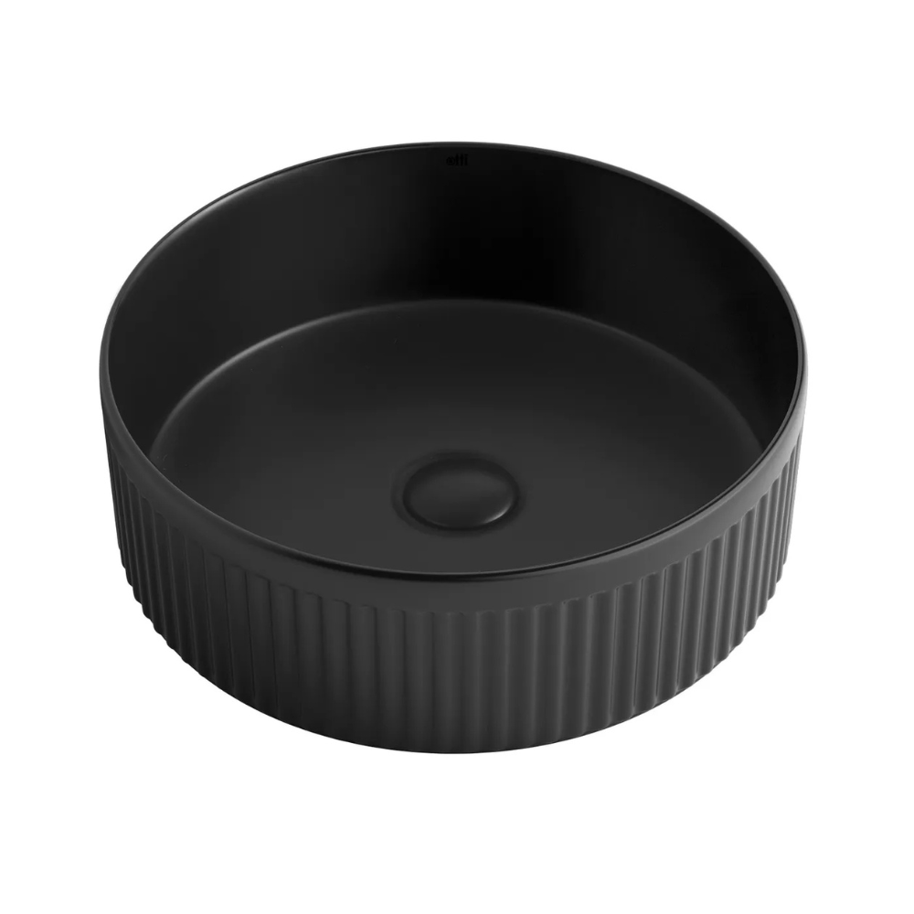 Oxford Above Counter Round Basin | Matte Black - Otti | Tile Supplier Sydney
