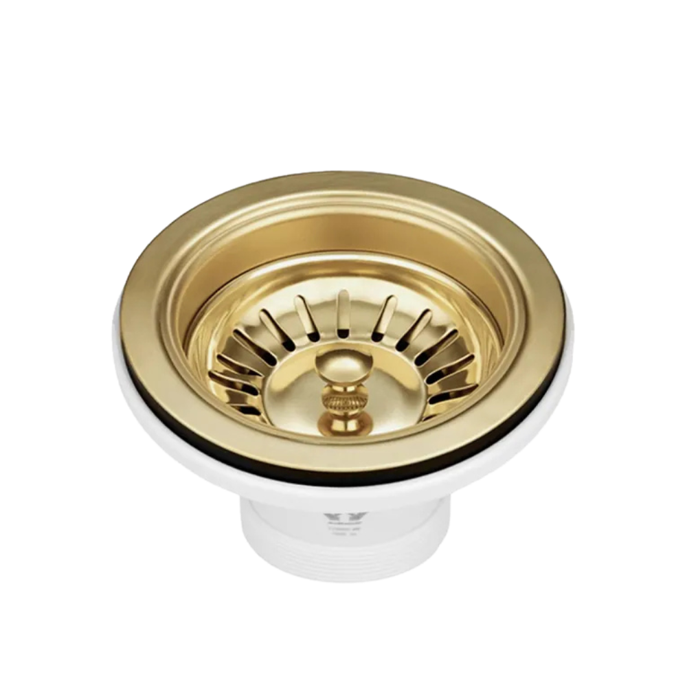 Kitchen Sink Basket Waste | Brushed Gold - Otti | Tile Supplier Sydney