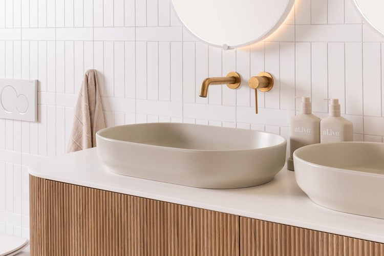 Marilyn Above Counter Basin | Matte Concrete - ADP | Tile Supplier Sydney