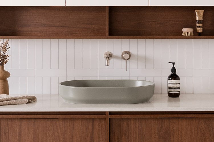 Marilyn Above Counter Basin | Matte Olive - ADP | Tile Supplier Sydney