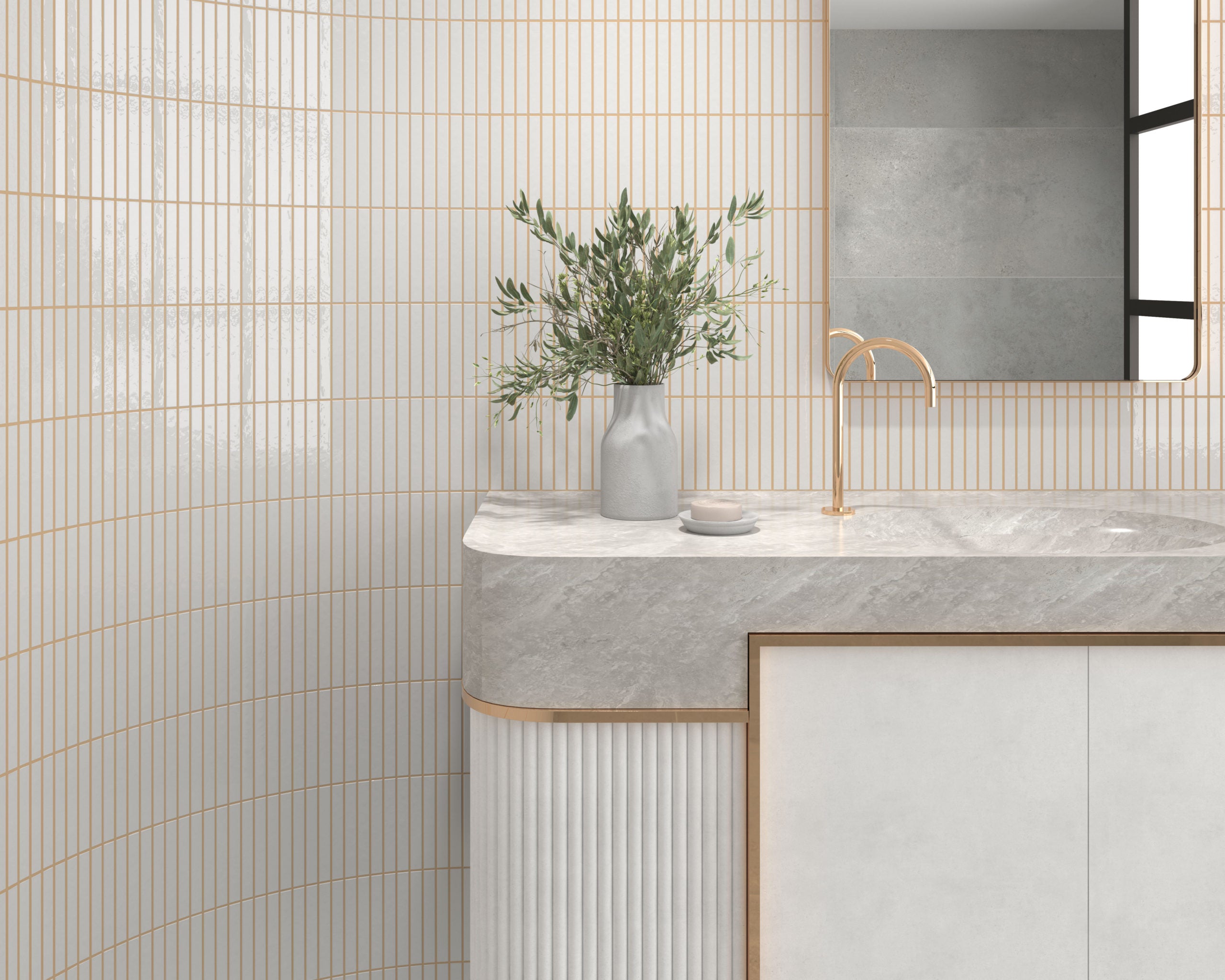 Kit-Kat Mosaic Snow Gloss - Tilewave | Tile Supplier Sydney