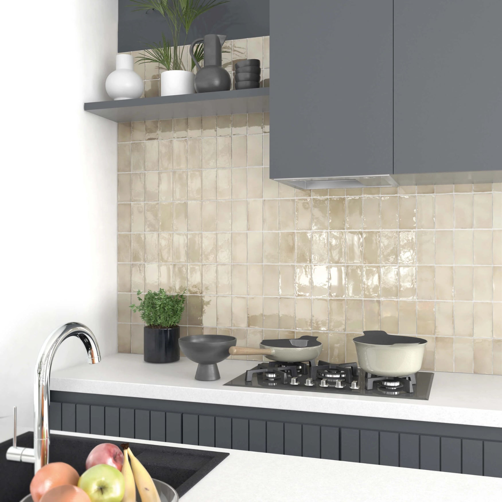 Manacor Beige Argile Gloss Subway Tile - Tilewave | Tile Supplier Sydney