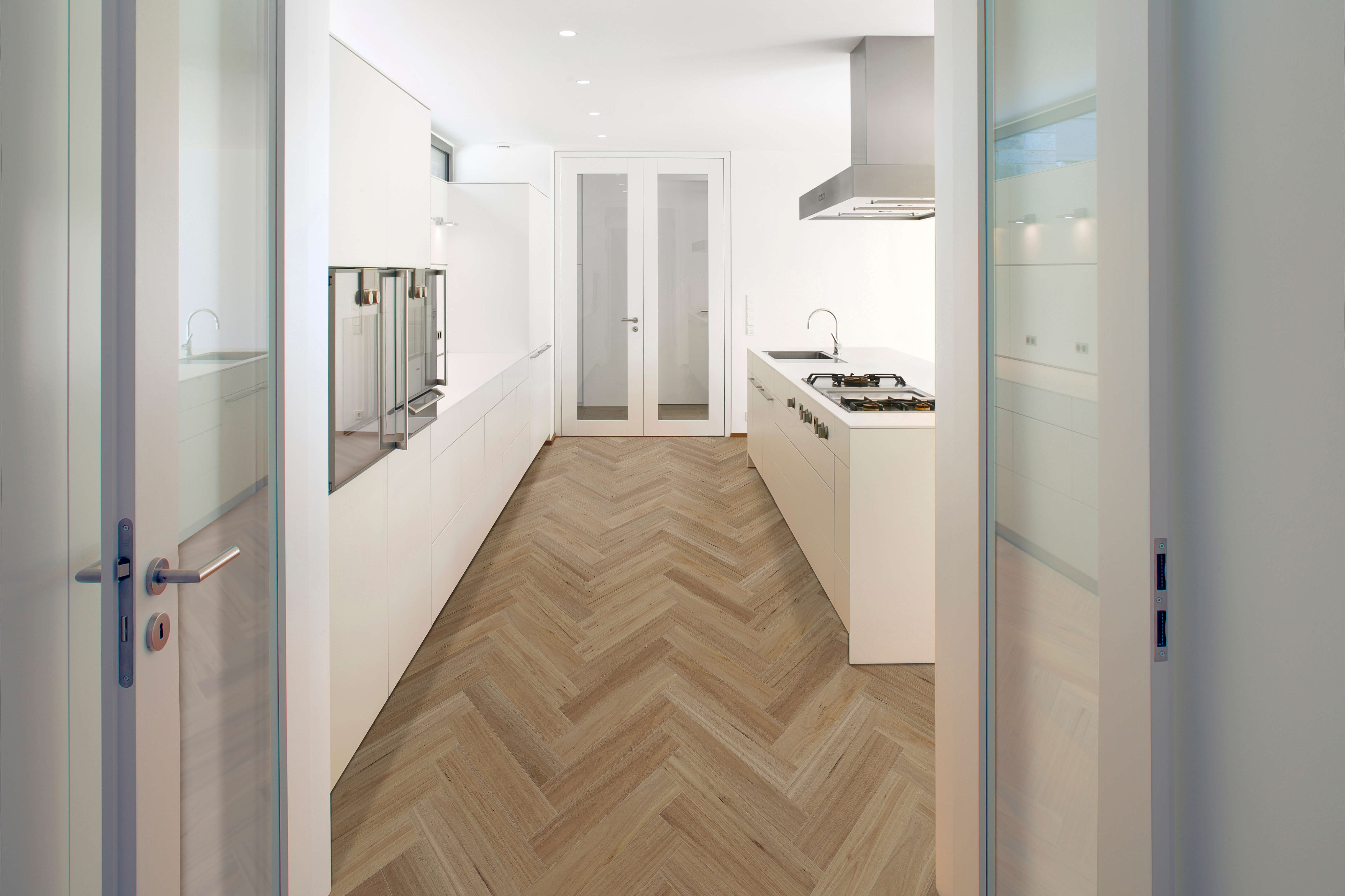 Belle Vie Herringbone Hybrid Planks | Blackbutt - Topdeck | Tile Supplier Sydney