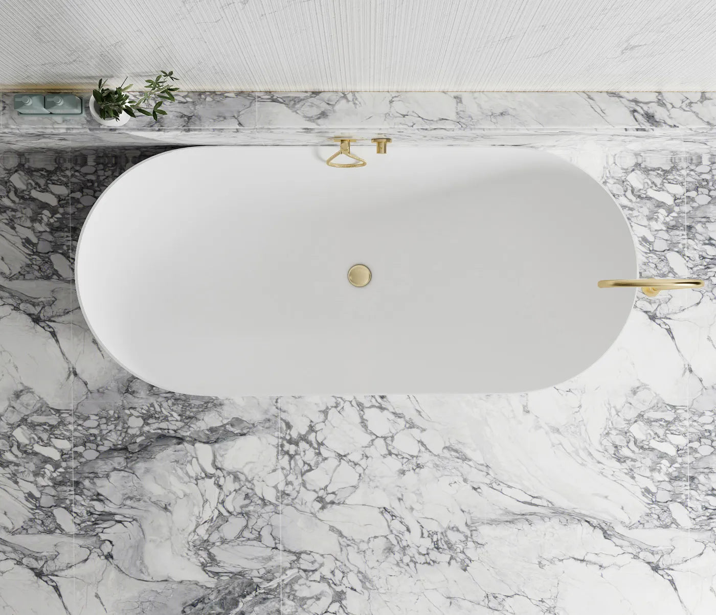 Bondi 1700mm Matte White Freestanding Bath - Otti | Tile Supplier Sydney