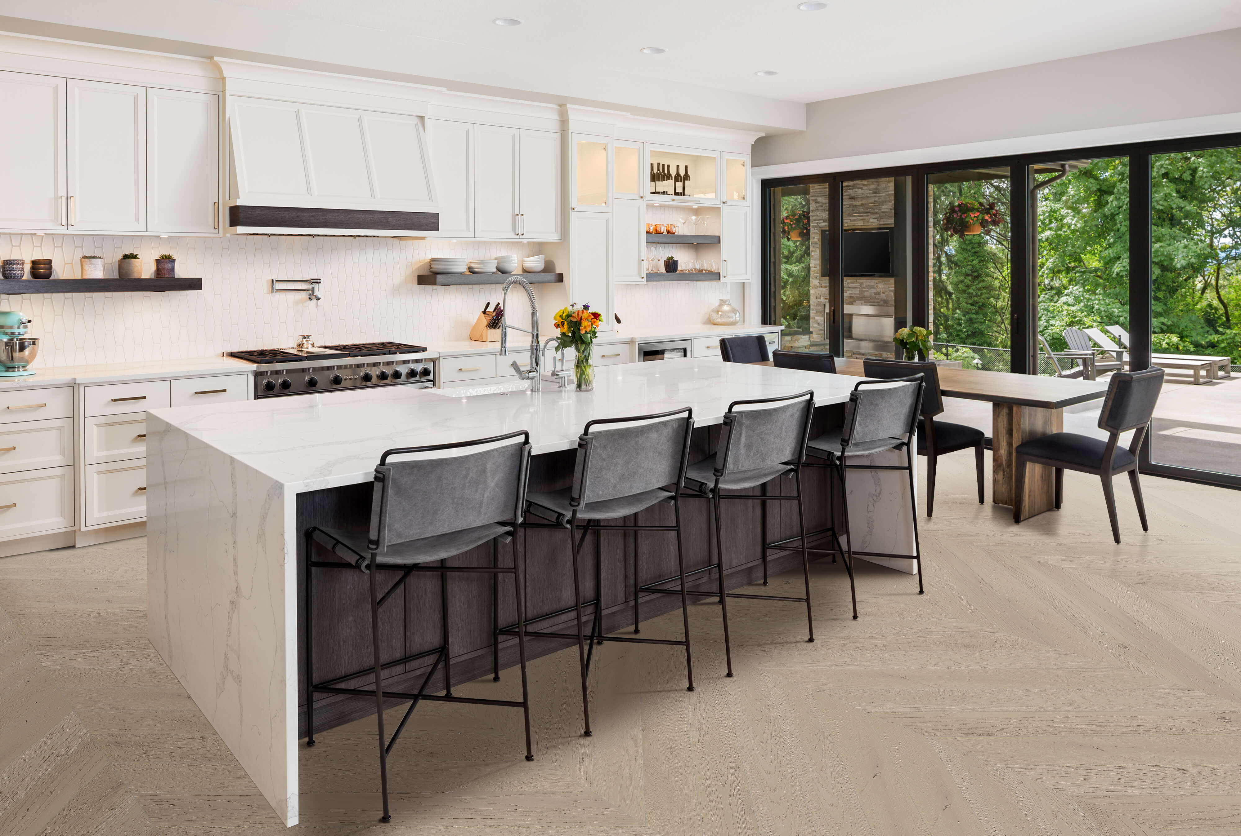 Cavallo Bianco Chevron Planks | Cromer Oak - Topdeck | Tile Supplier Sydney