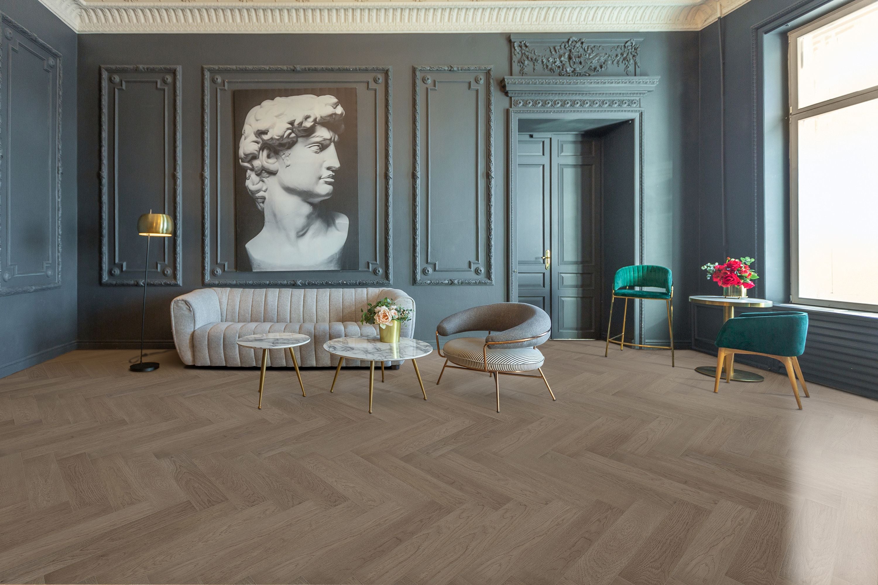 Castel Nuovo Herringbone Collection | Marrone Oak - Topdeck | Tile Supplier Sydney