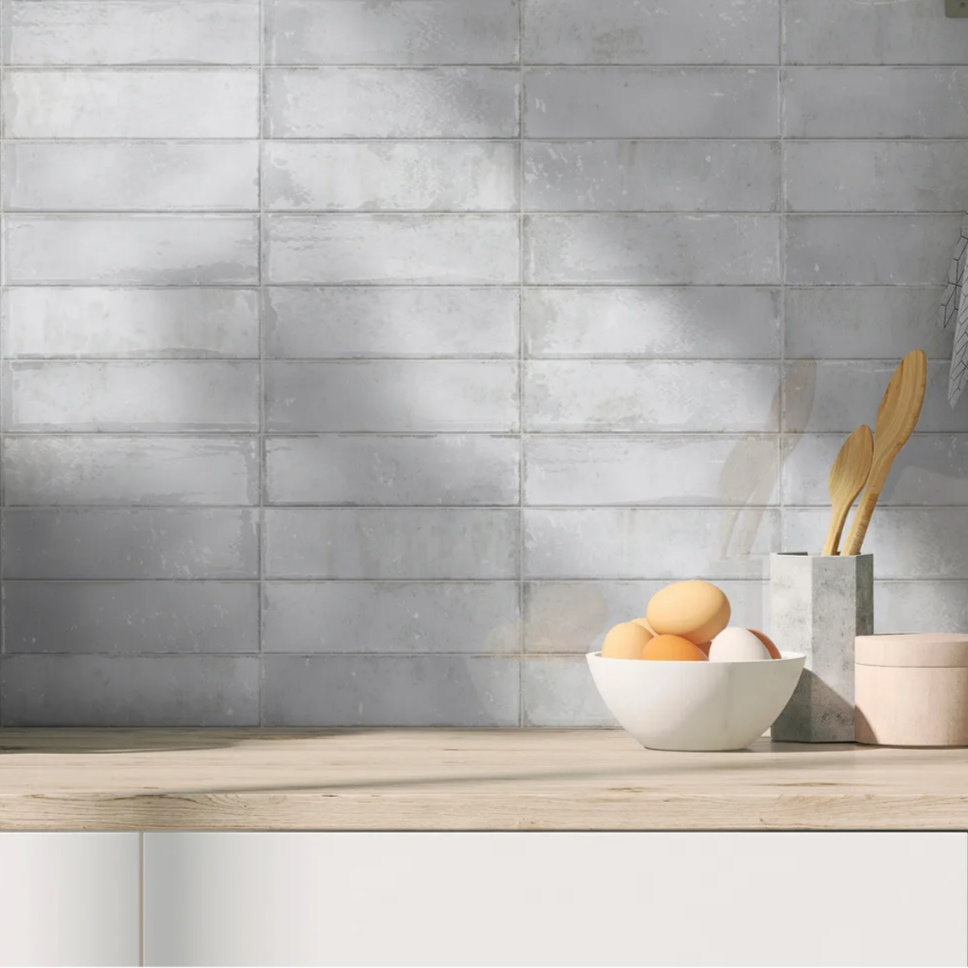 Hackney Pearl White Gloss Subway Tile Tilewave
