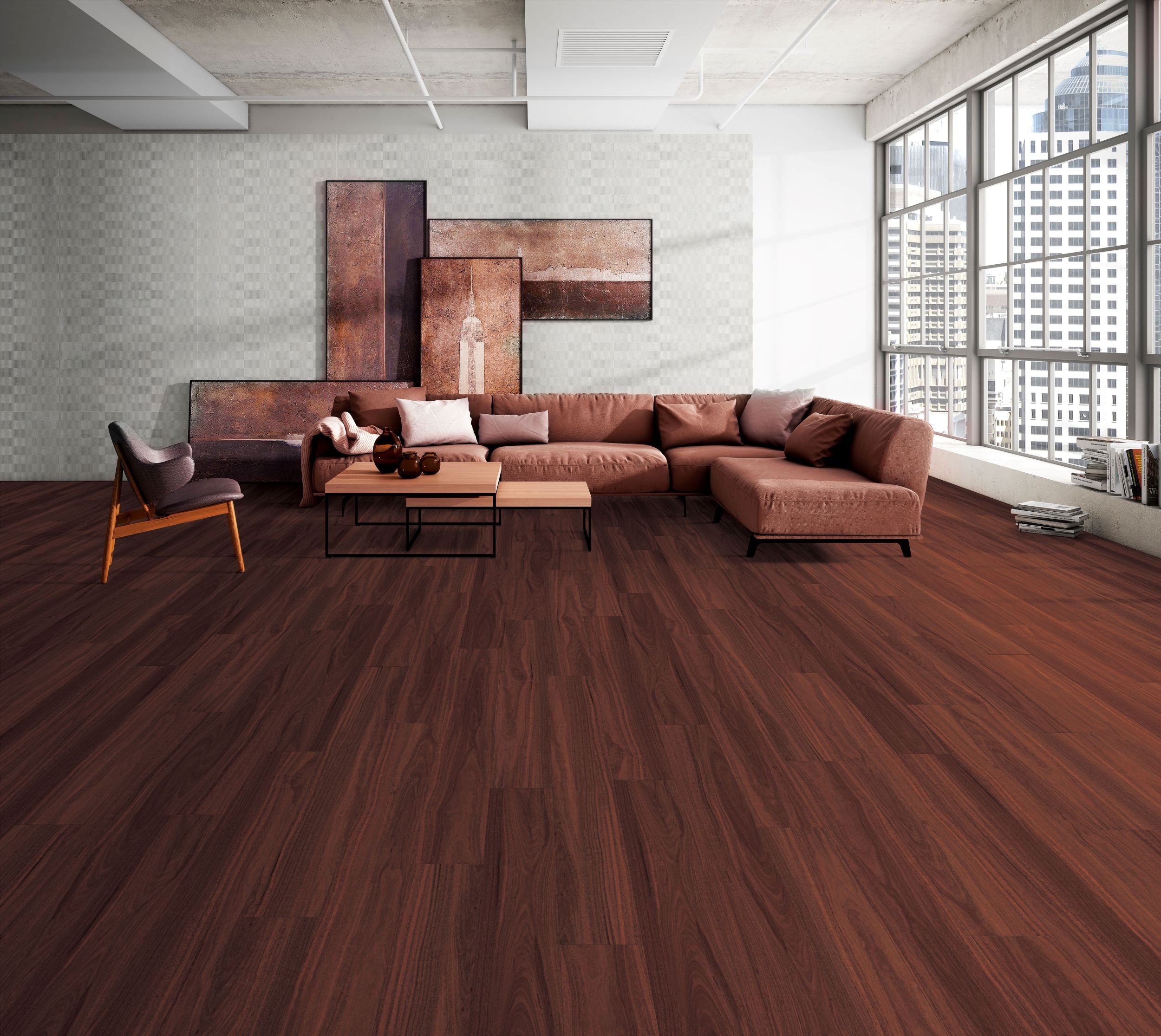 Avala Hybrid Planks 1524x183x6.5mm | Jarrah - Topdeck | Tile Supplier Sydney