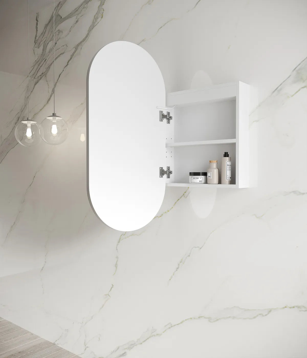 Noosa LED Shaving Cabinet | White - Otti | Tile Supplier Sydney