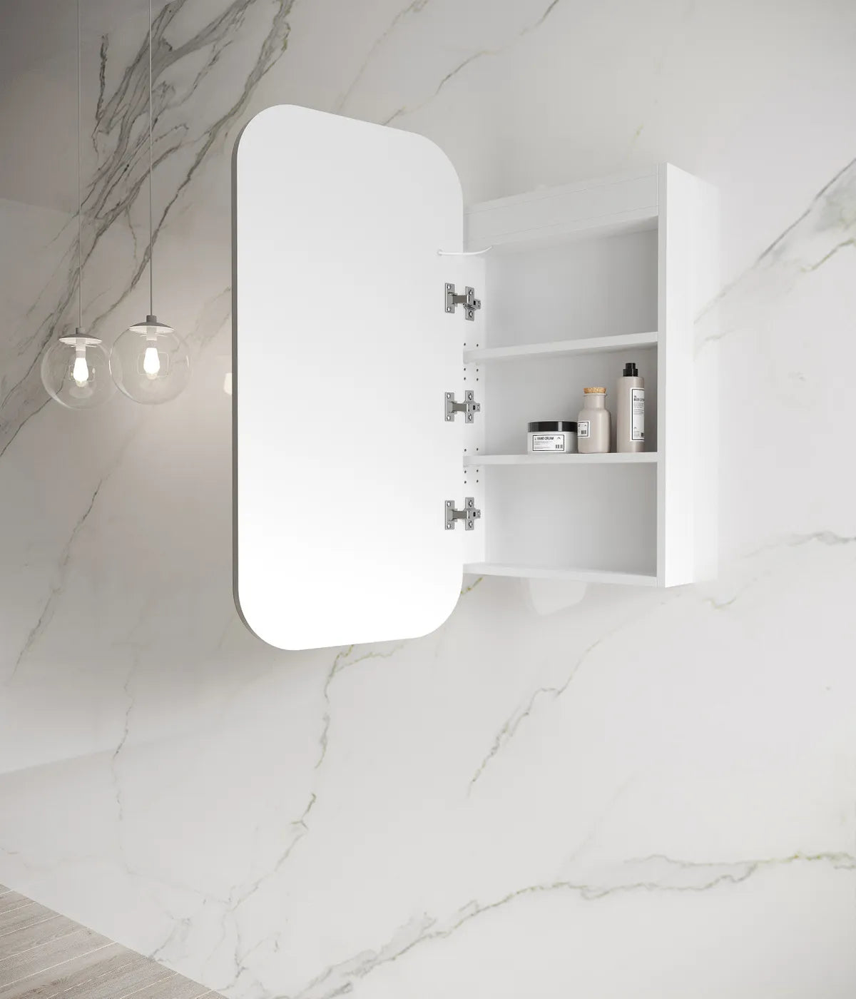 Newport LED Shaving Cabinet | White - Otti | Tile Supplier Sydney