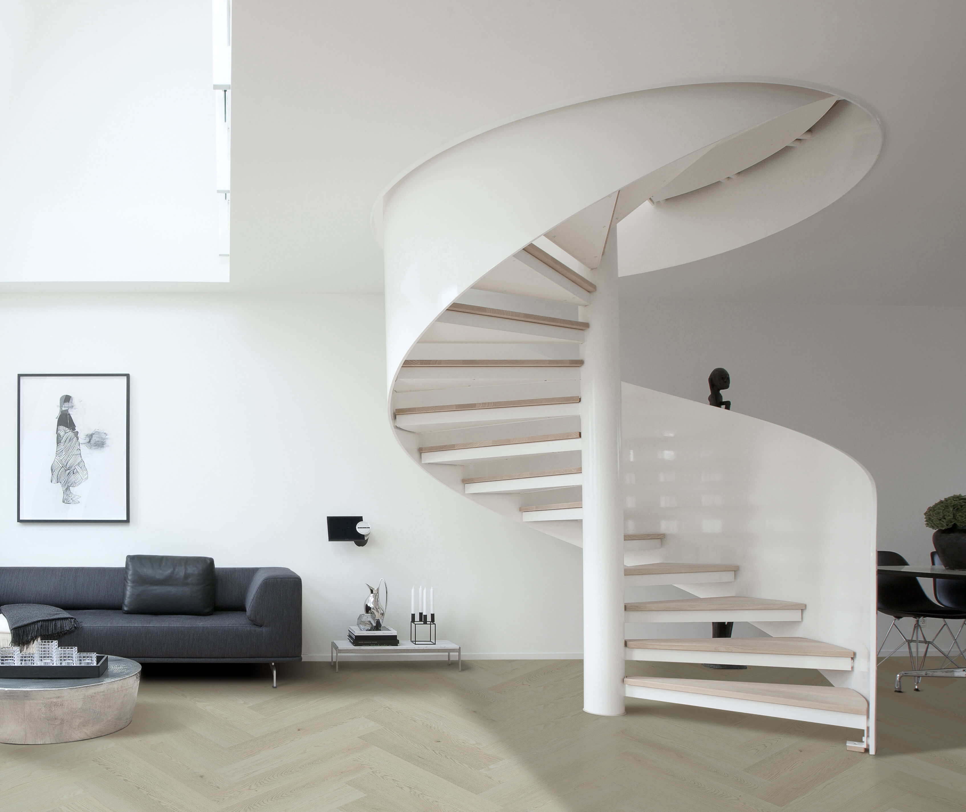 Belle Vie Herringbone Hybrid Planks | Lovanna Oak - Topdeck | Tile Supplier Sydney