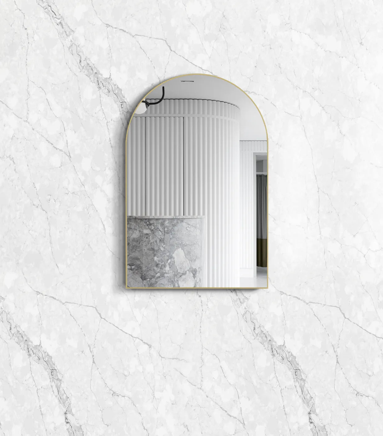 Archie Framed Mirror | Gold - Otti | Tile Supplier Sydney