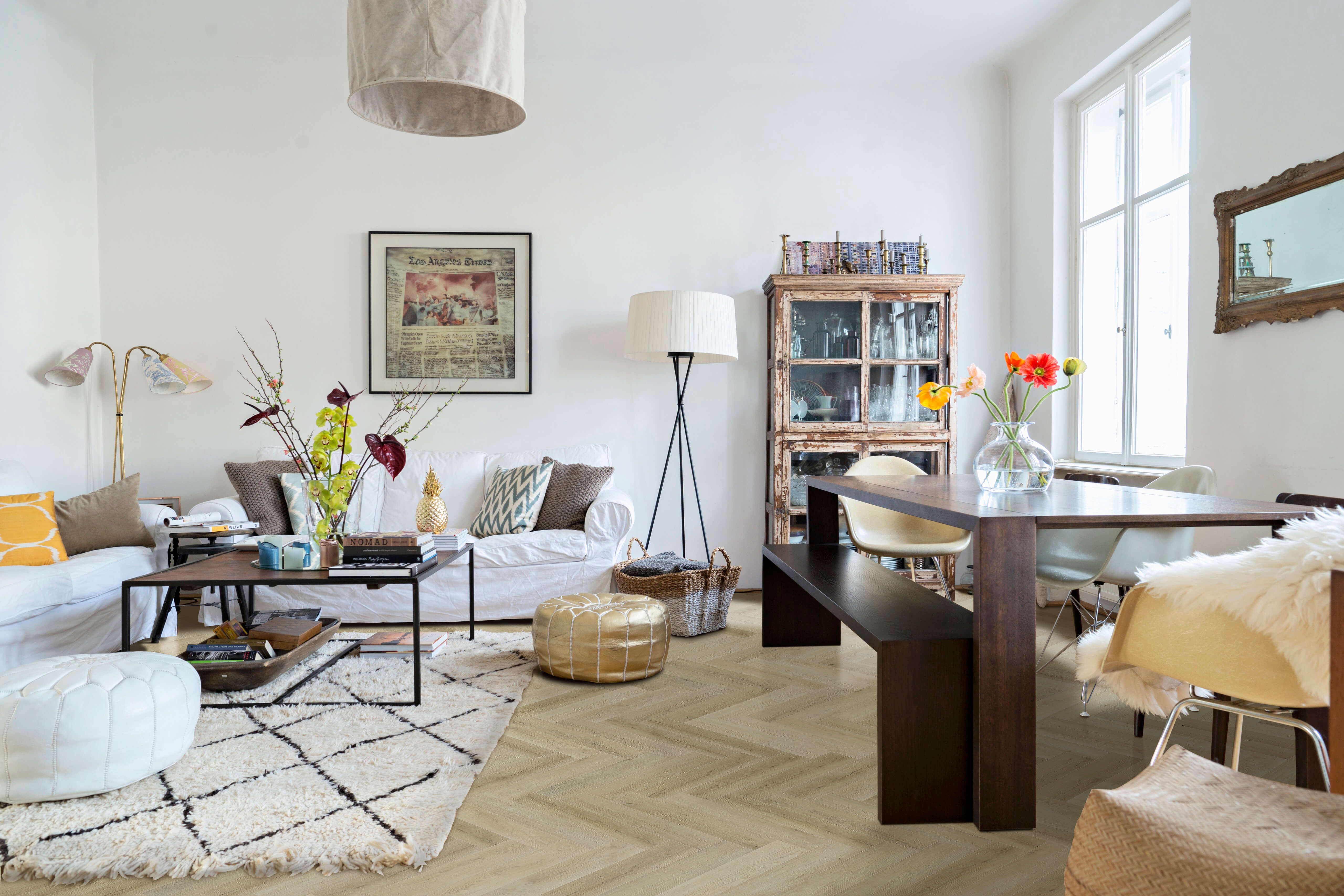 Belle Vie Herringbone Hybrid Planks | Manor Ridge Oak - Topdeck | Tile Supplier Sydney