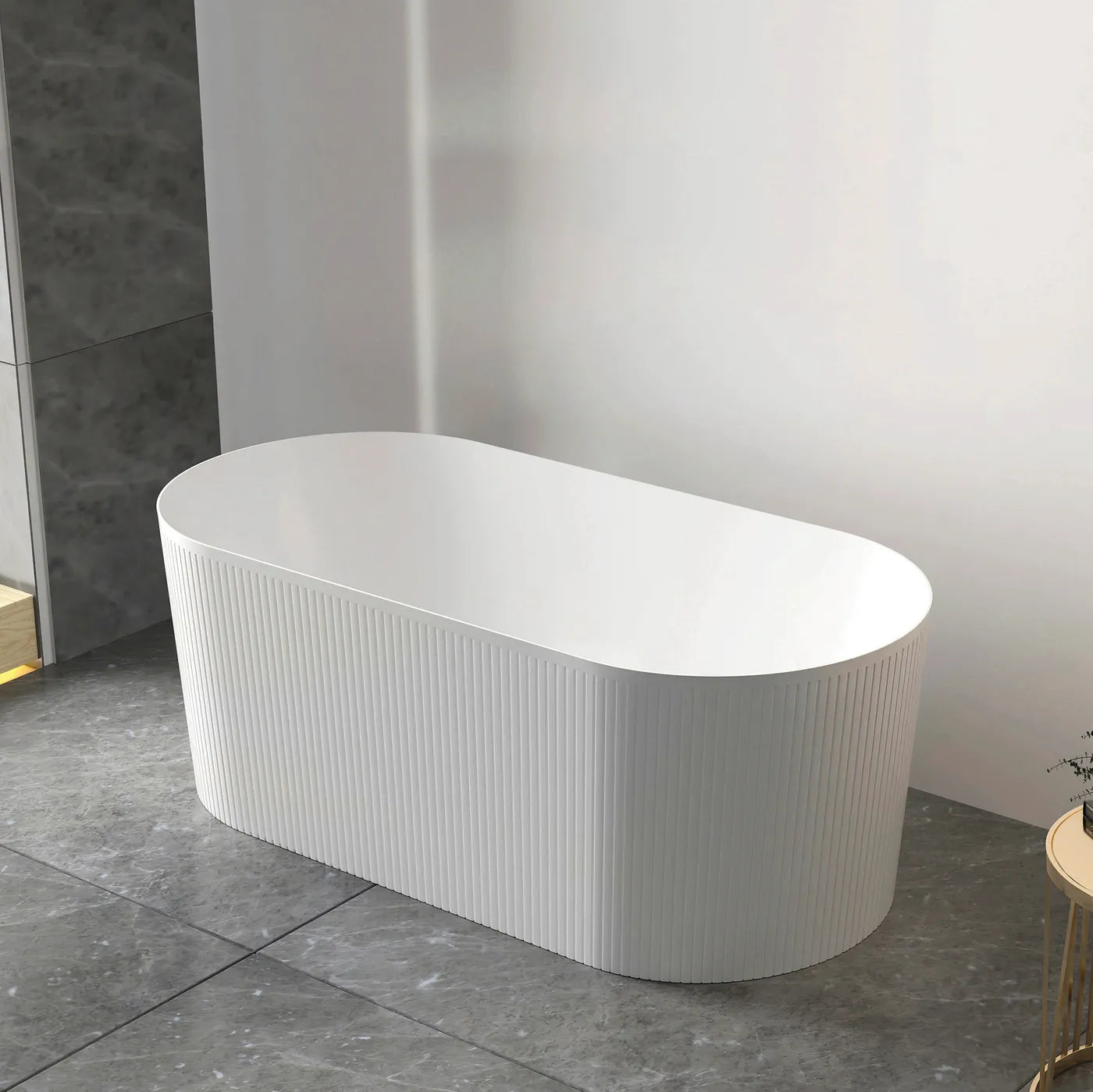Noosa Freestanding Bath - 1700mm Gloss White - Otti | Tile Supplier Sydney