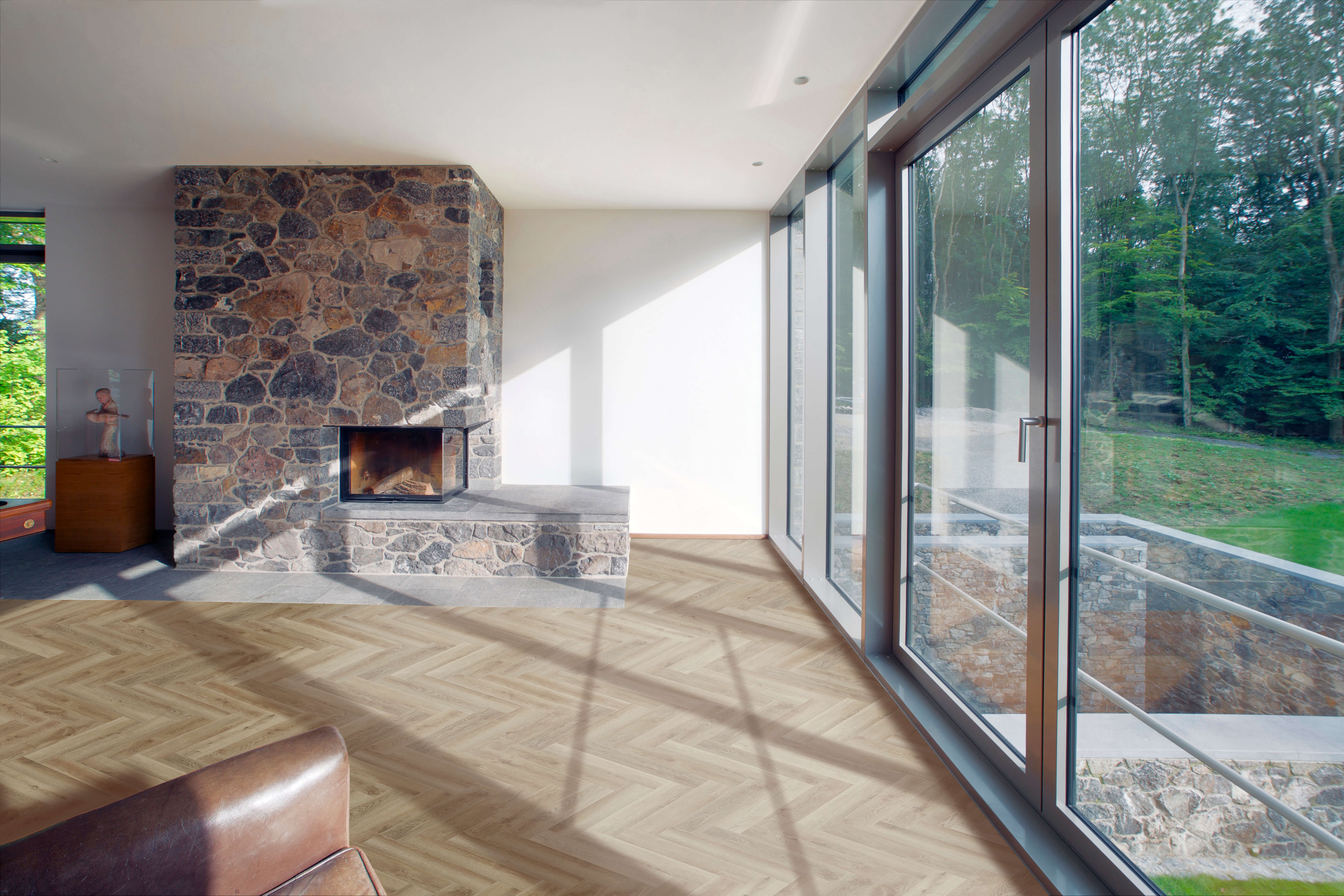 Belle Vie Herringbone Hybrid Planks | Sherwood Oak - Topdeck | Tile Supplier Sydney