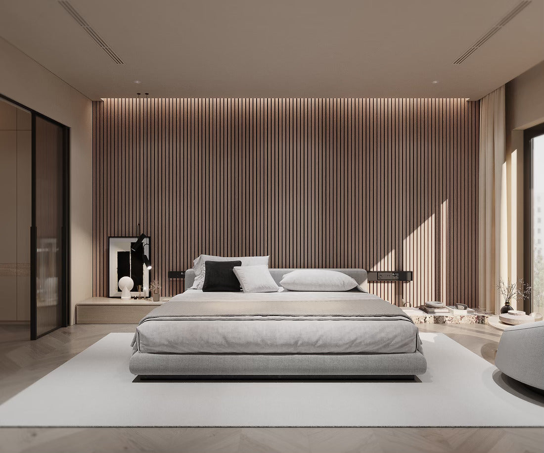 Smoky Walnut | Acoustic Wall Panel - Tilewave | Tile Supplier Sydney