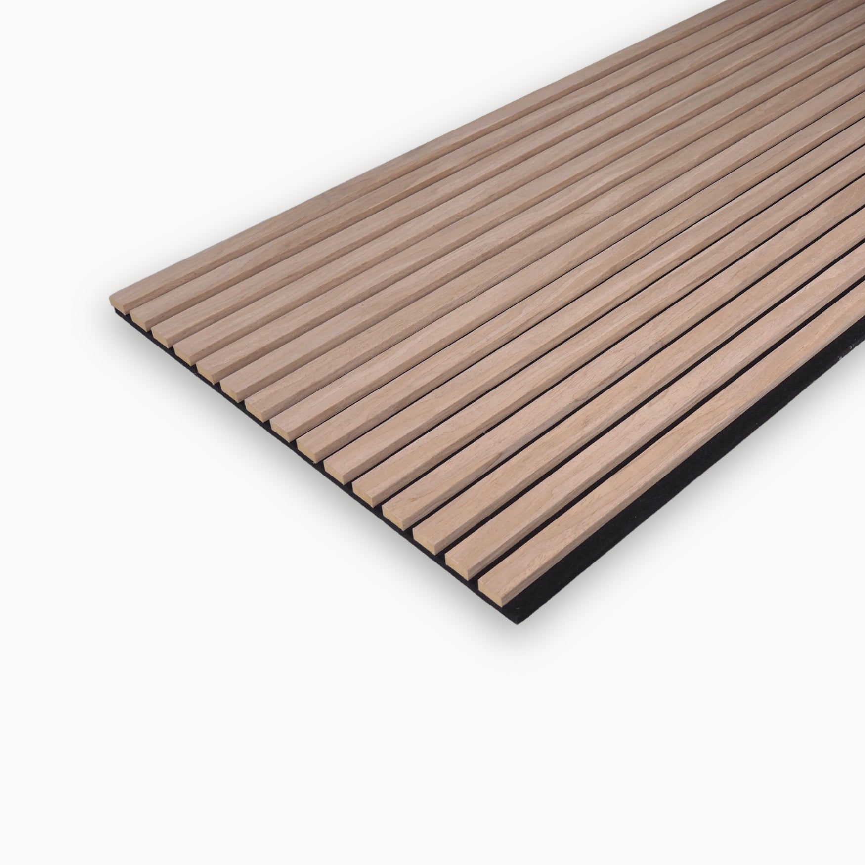 Slatted panels engineered for both acoustic performance and aesthetics