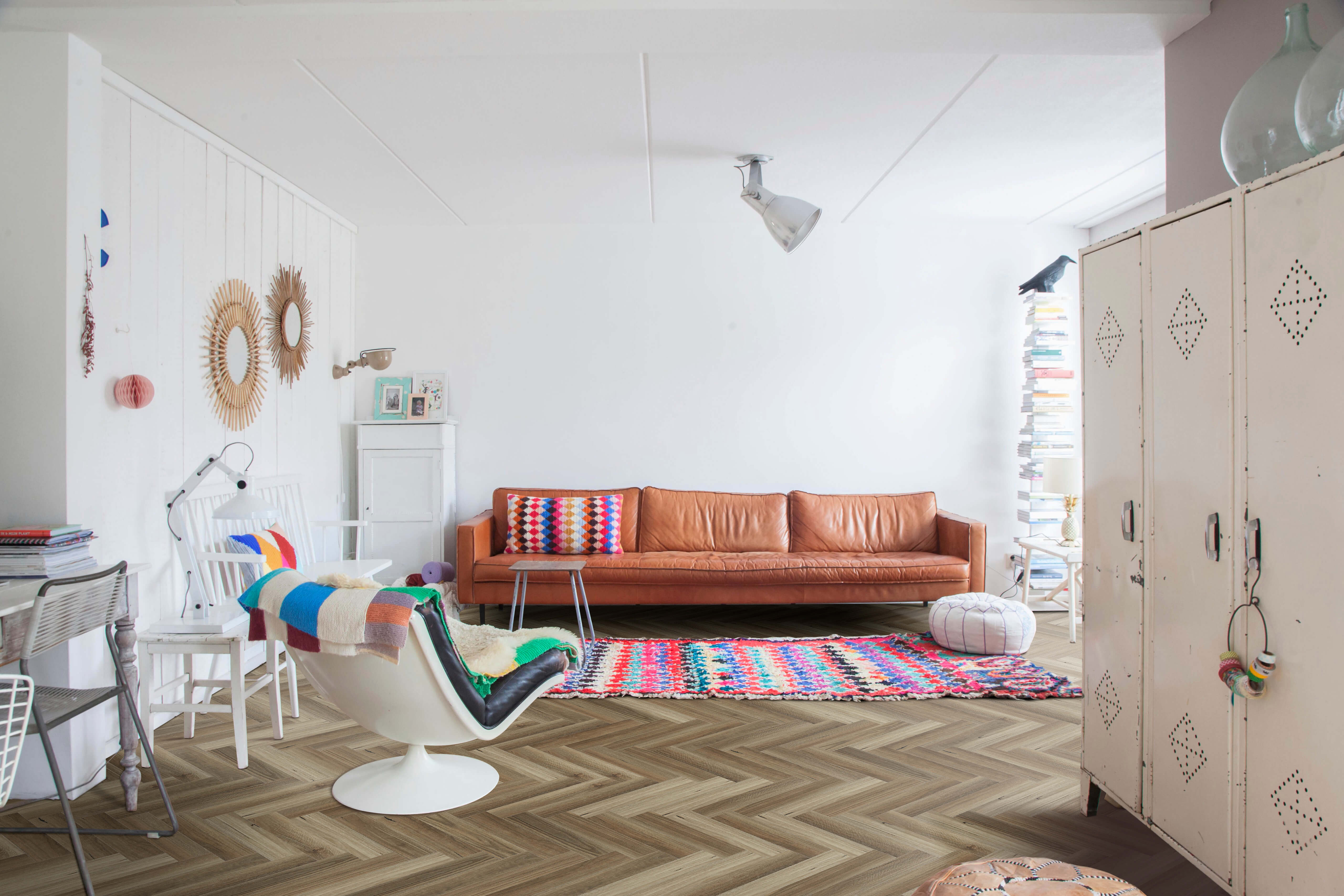 Belle Vie Herringbone Hybrid Planks | Spotted Gum - Topdeck | Tile Supplier Sydney