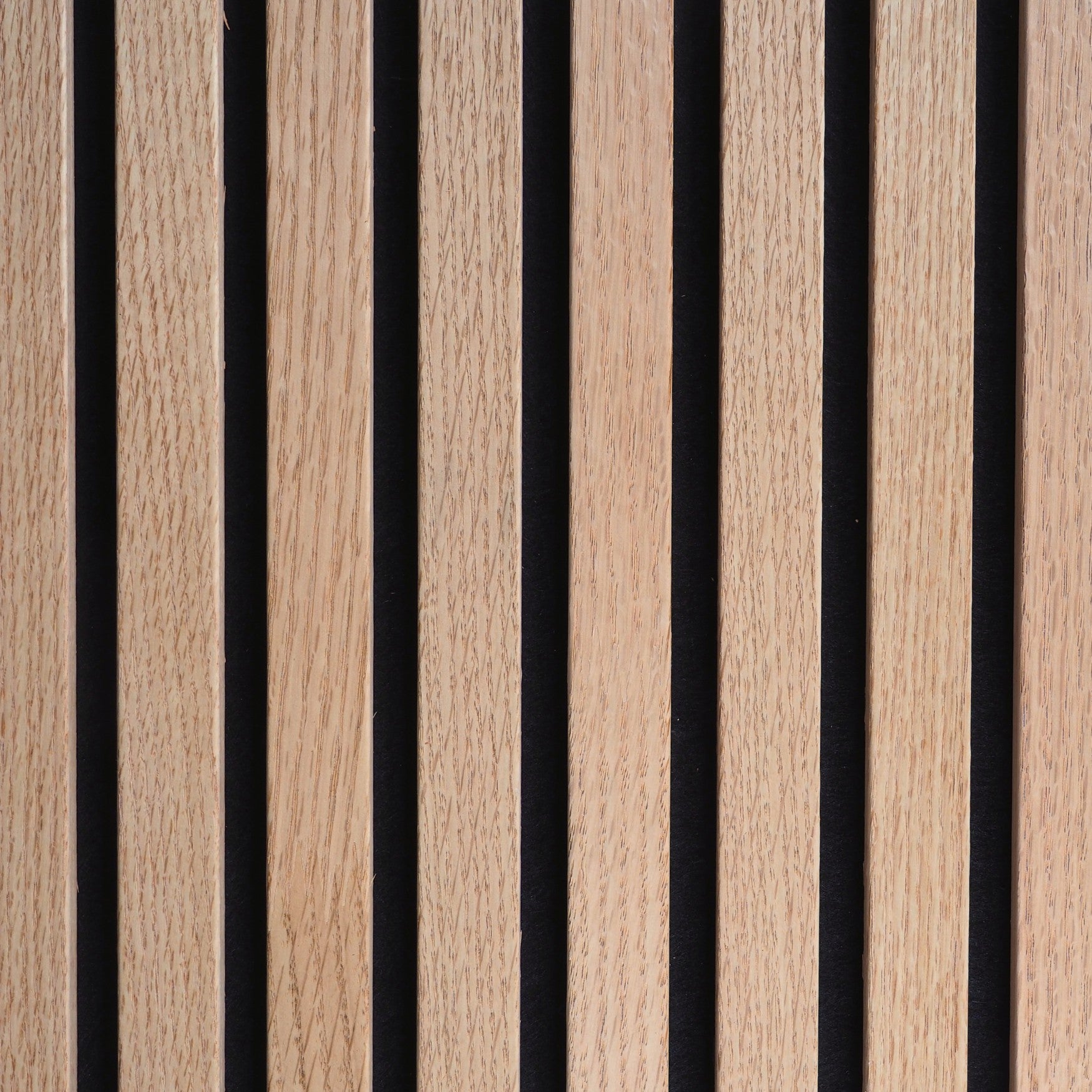 Natural grain pattern on acoustic wood panel for premium interior finish