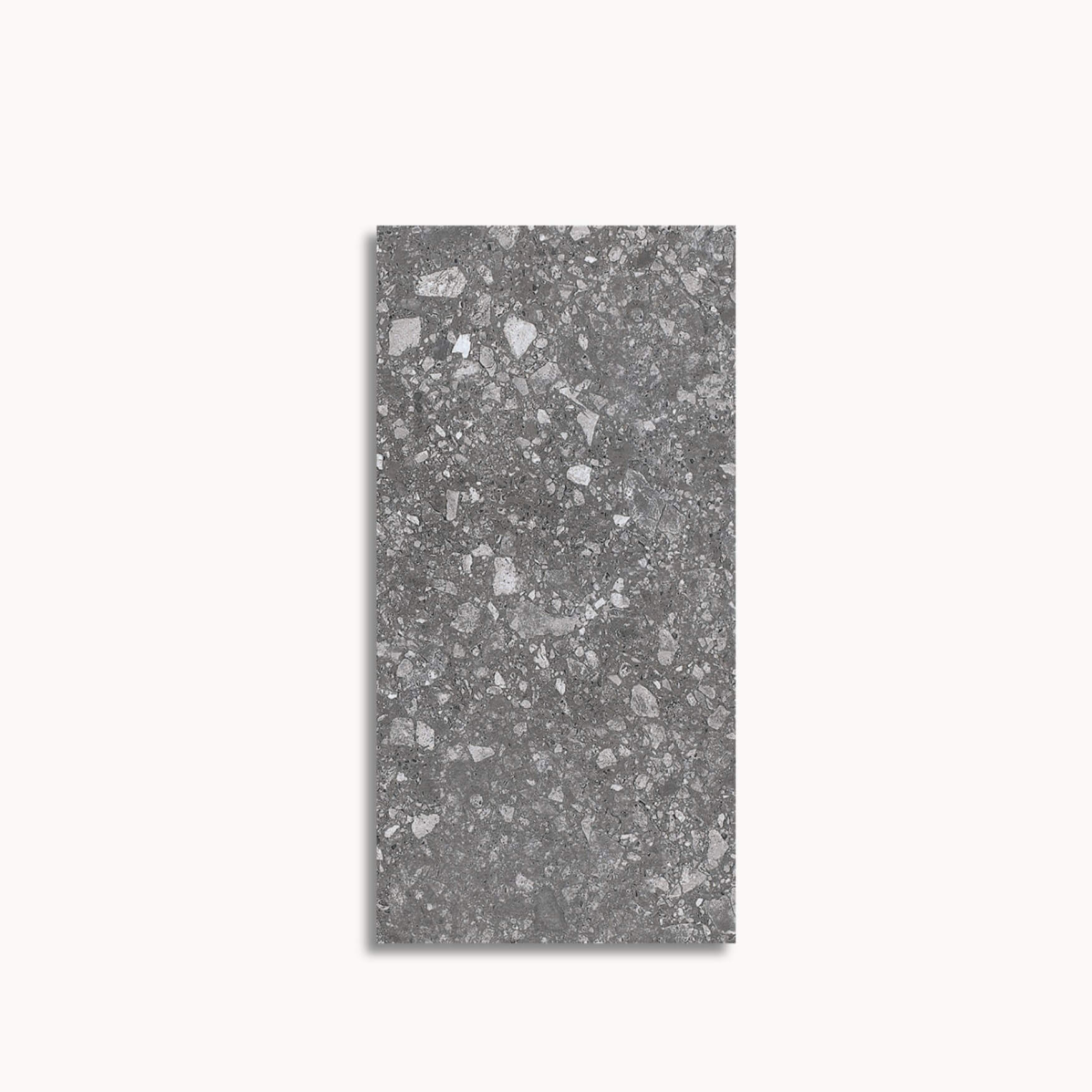 Textured terrazzo look tile