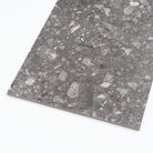 Closeup of terrazzo look floor and wall tiles
